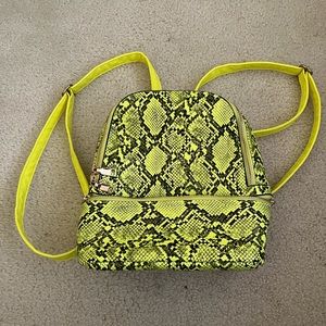Neon Yellow Snake Backpack